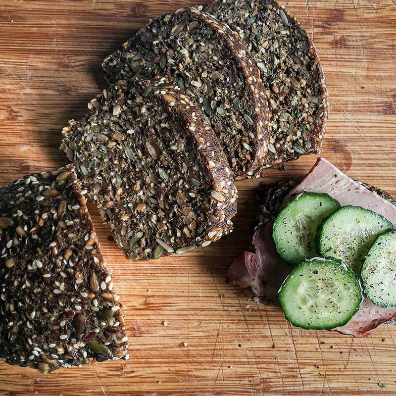Sēklu keto rupjmaize