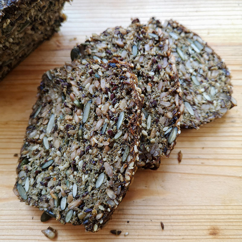Sēklu keto rupjmaize